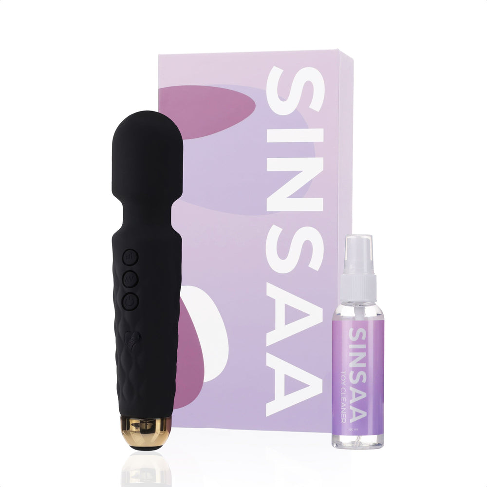 Sinsaa Wandvibrator Noëlle Zwart Massager Sextoy Oplaadbare toy Stille Waterdicht