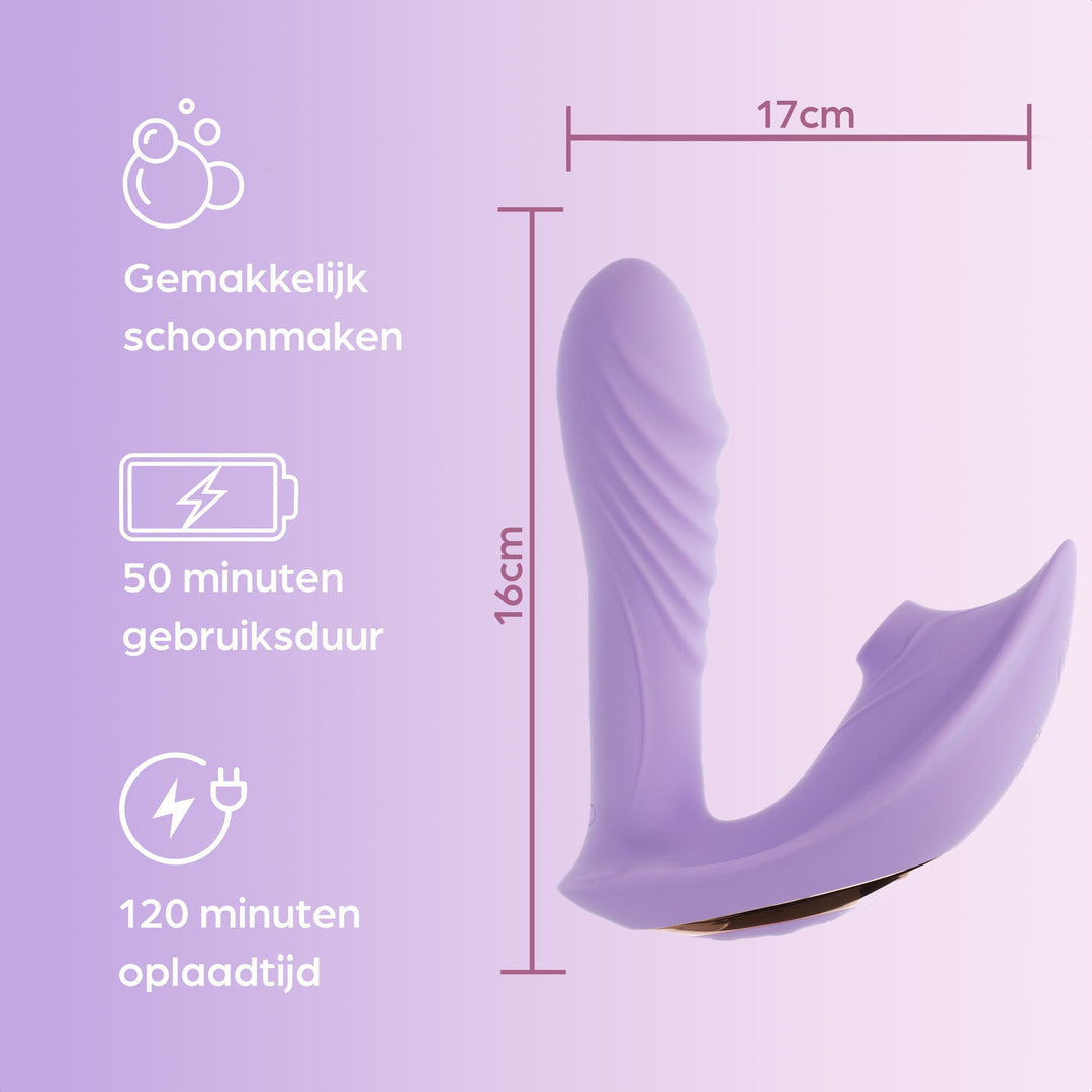 Sinsaa Luchtdruk vibrator Jade Paars Massager Sextoy Oplaadbare toy Stille Waterdicht