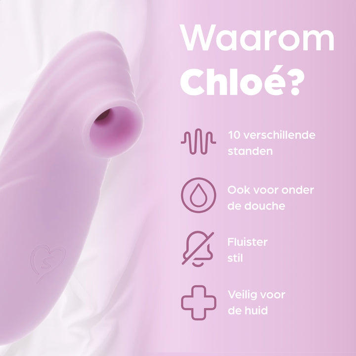 Sinsaa Luchtdruk vibrator Chloé Roze Massager Sextoy Oplaadbare toy Stille Waterdicht