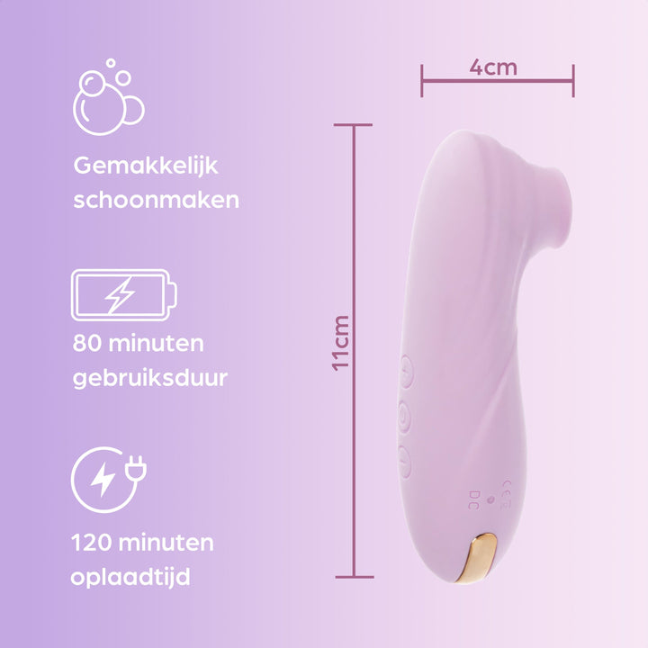 Sinsaa Luchtdruk vibrator Chloé Roze Massager Sextoy Oplaadbare toy Stille Waterdicht