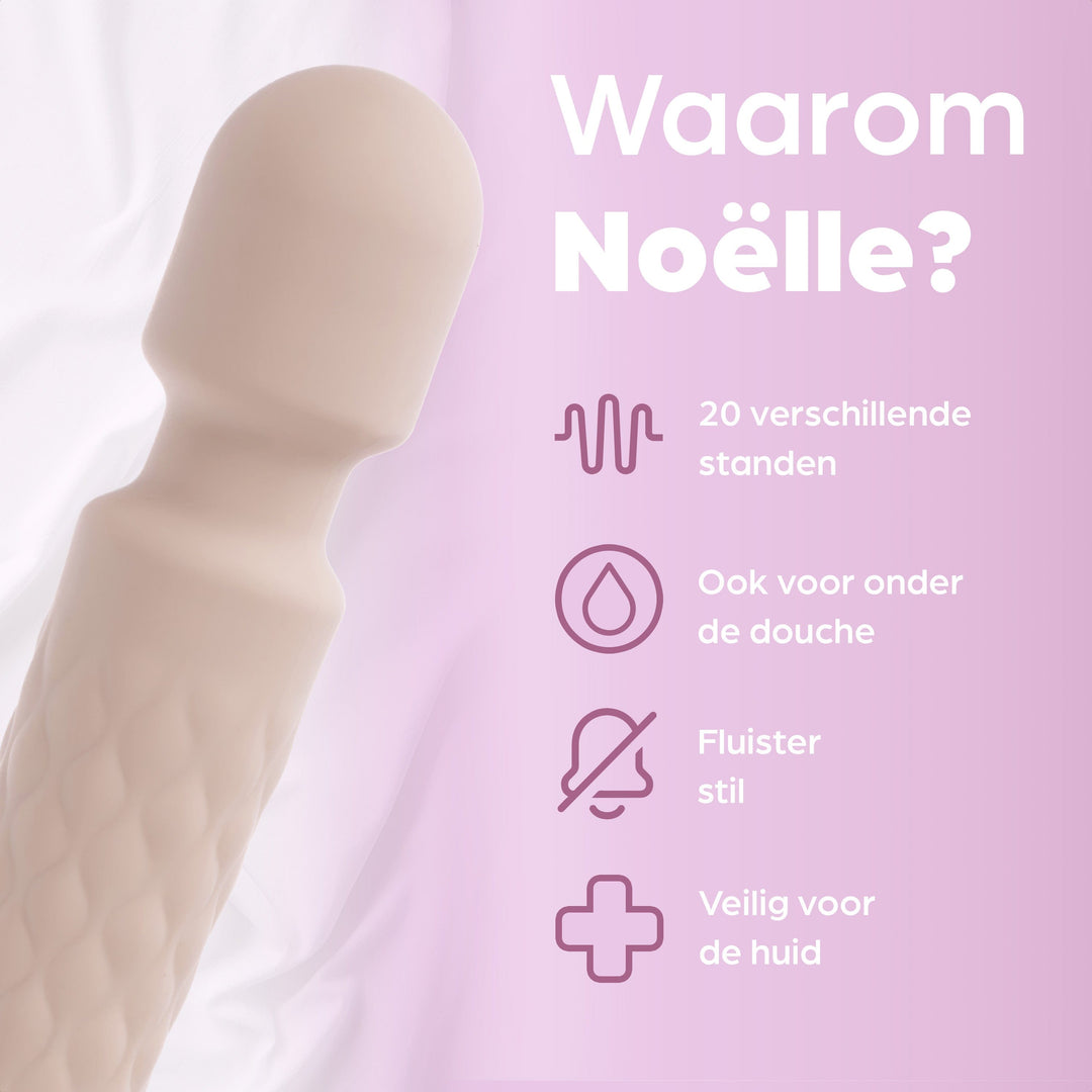 Sinsaa Wandvibrator Noëlle Crème Massager Sextoy Oplaadbare toy Stille Waterdicht