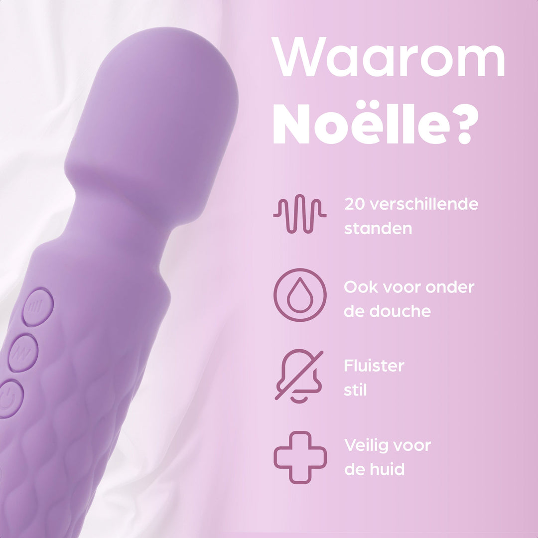 Sinsaa Wandvibrator Noëlle Paars Massager Sextoy Oplaadbare toy Stille Waterdicht