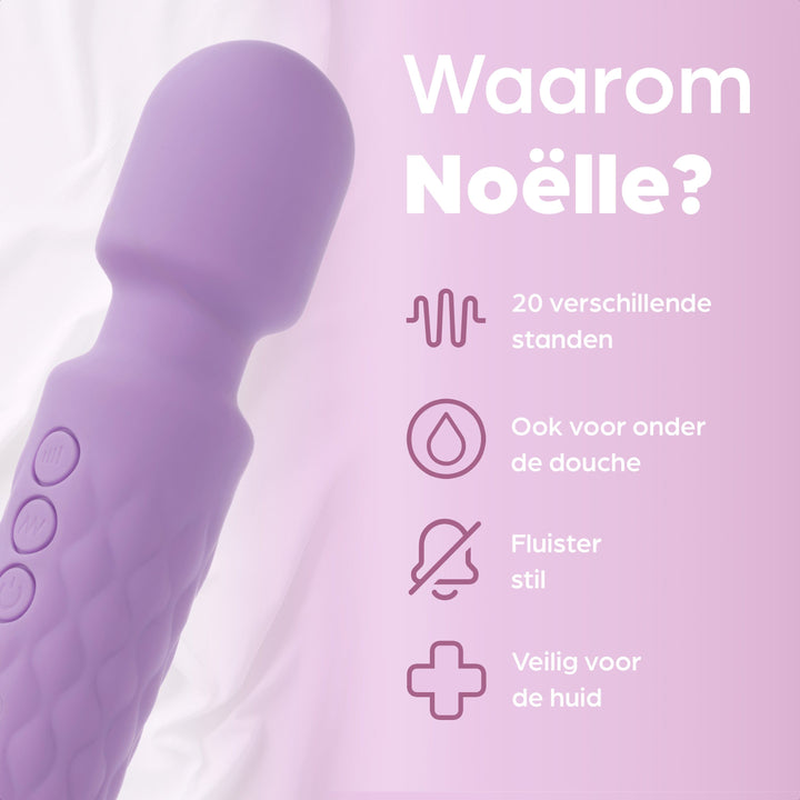 Sinsaa Wandvibrator Noëlle Paars Massager Sextoy Oplaadbare toy Stille Waterdicht