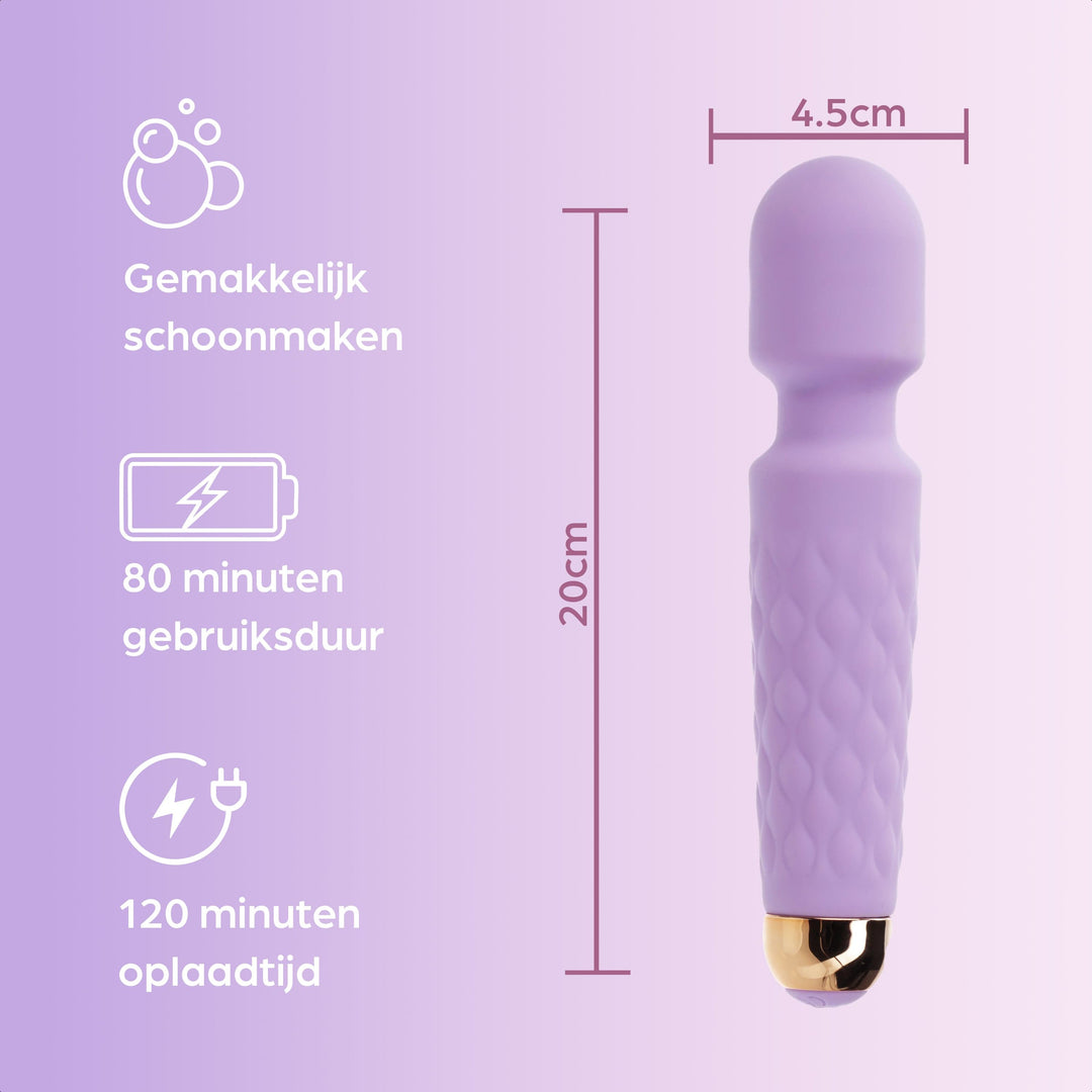 Sinsaa Wandvibrator Noëlle Paars Massager Sextoy Oplaadbare toy Stille Waterdicht