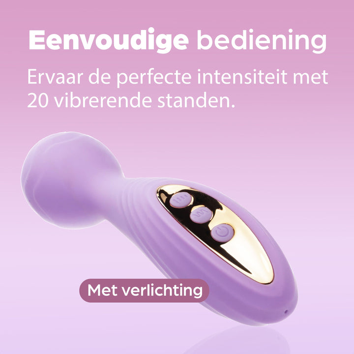 Sinsaa Wandvibrator Lily Paars Massager Sextoy Oplaadbare toy Stille Waterdicht